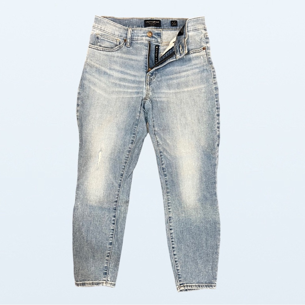 Lucky Brand Mid Rise Crop Ava Light Wash Jeans, Size 4 - Picture 5 of 10